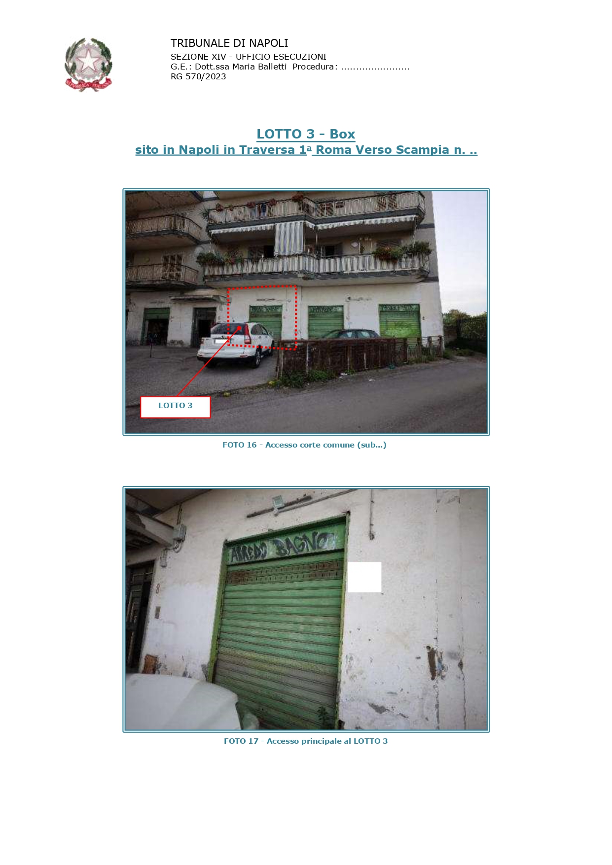 Garage o autorimessa a Napoli