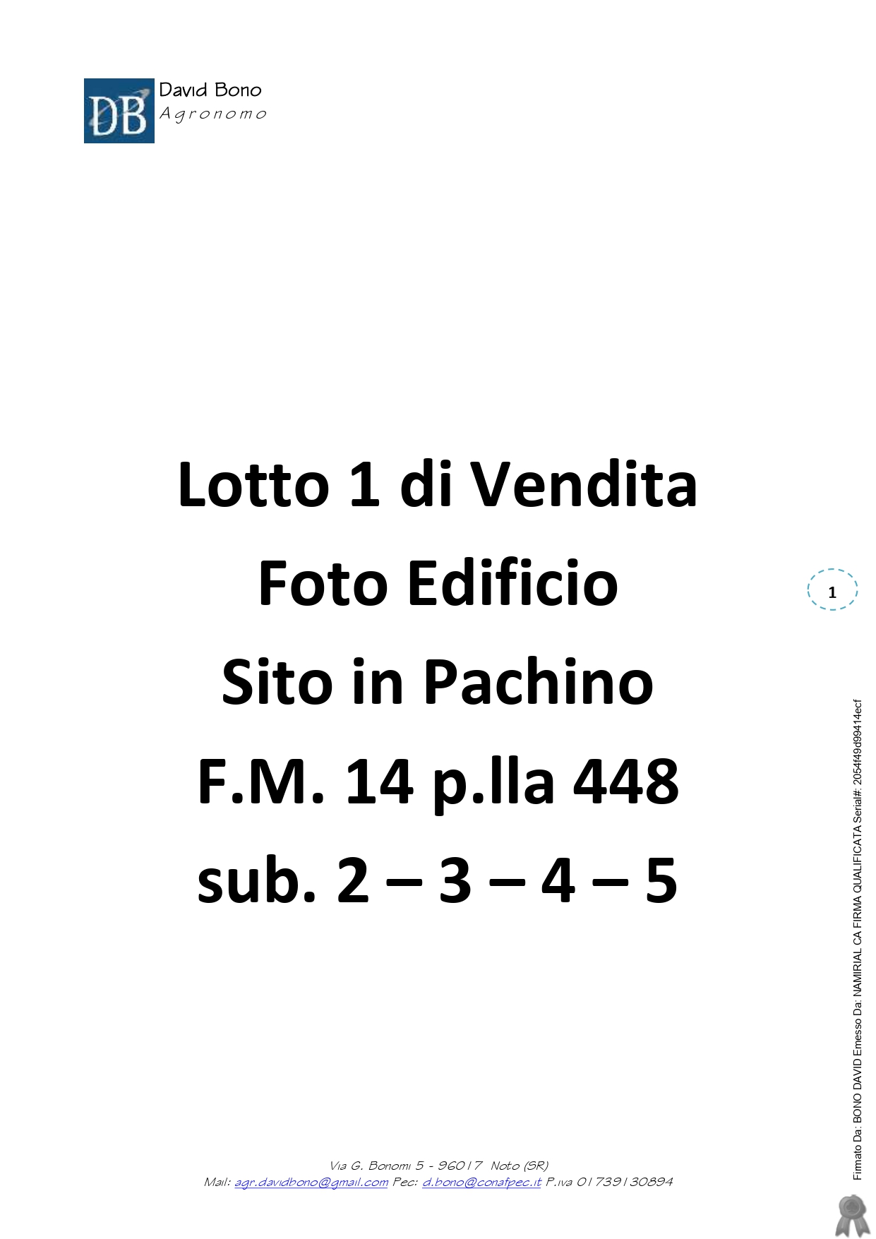 Abitazione popolare a Pachino, Siracusa