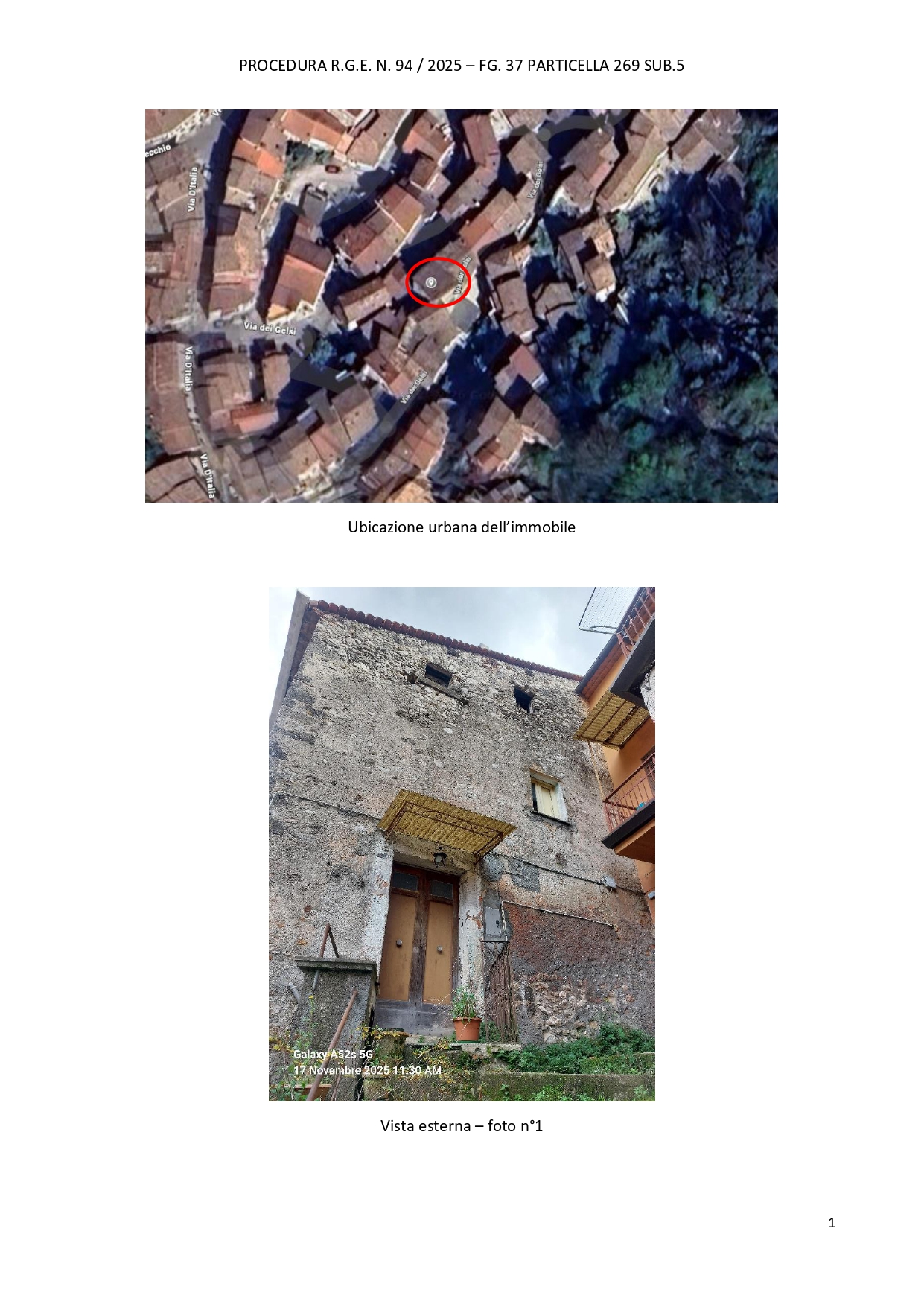 Compendio pignorato a Supino, Frosinone