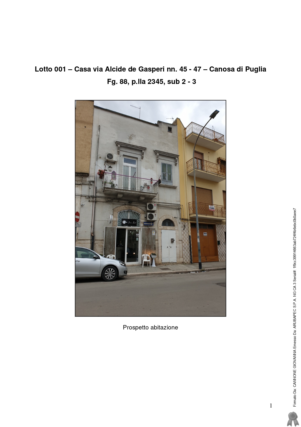 Abitazione popolare a Canosa di Puglia, Barletta-Andria-Trani