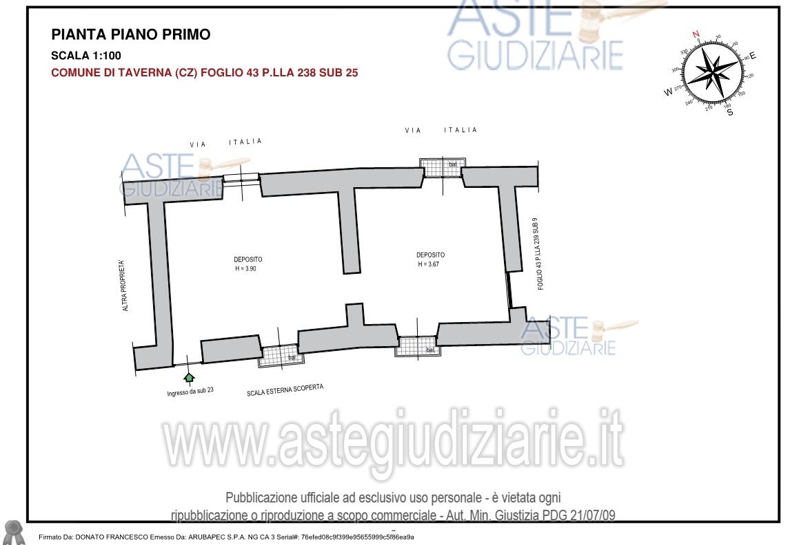 Magazzino o deposito in Via a Taverna — 13.725 € — asta giudiziaria — fotografia 2