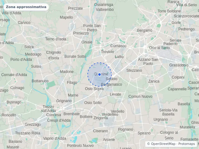 Mappa di Dalmine, Bergamo