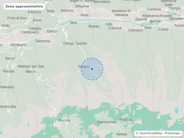 Mappa di Tartano, Sondrio