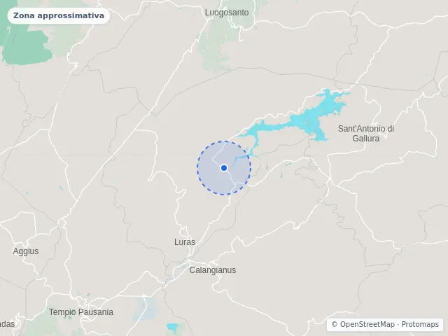 Mappa di Luras, Sassari