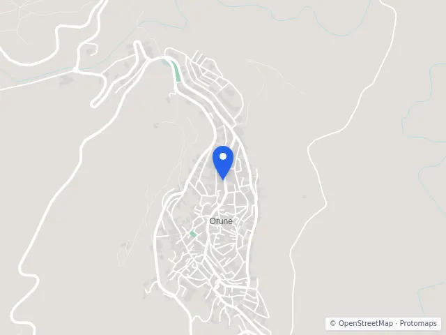 Mappa di Orune, Nuoro