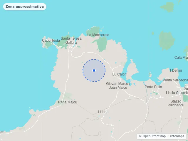 Mappa di Santa Teresa Gallura, Sassari