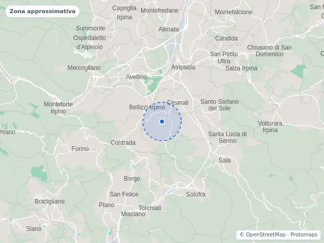 Mappa di Aiello del Sabato, Avellino