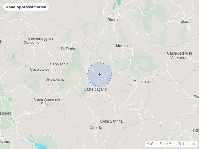 Mappa di Castelpagano, Benevento