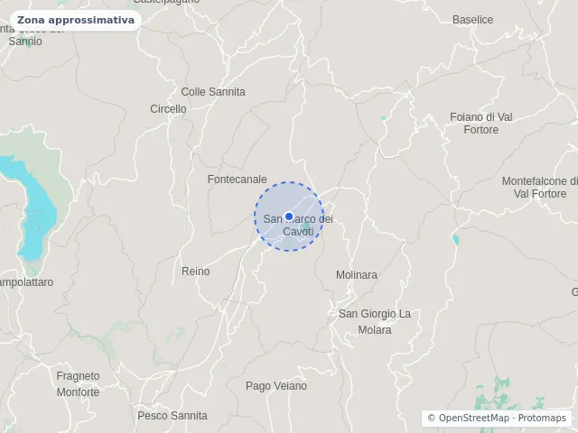 Mappa di San Marco dei Cavoti, Benevento