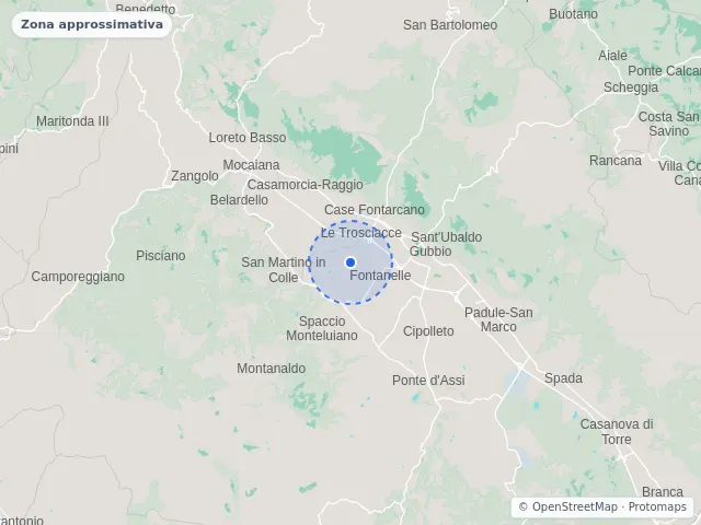 Mappa di Gubbio, Perugia