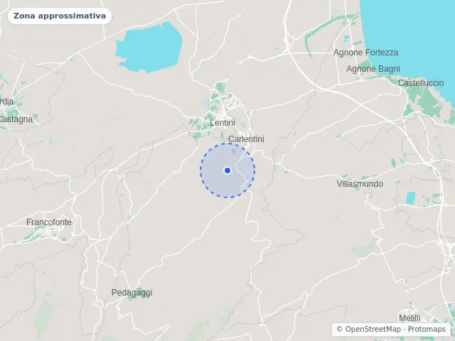 Mappa di Carlentini, Siracusa