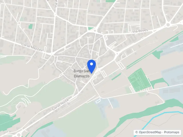 Mappa di Borgo San Dalmazzo, Cuneo