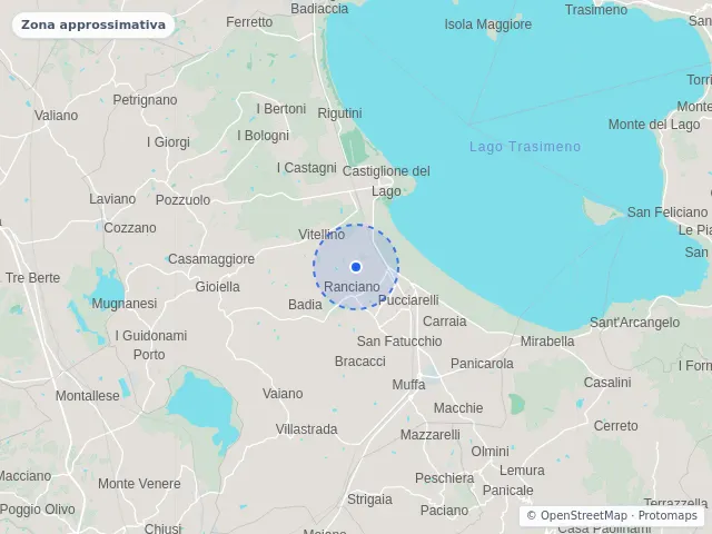 Mappa di Castiglione del Lago, Perugia