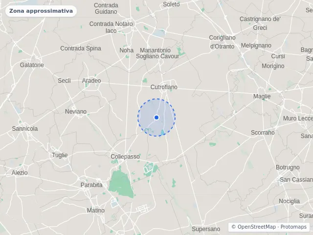 Mappa di Cutrofiano, Lecce