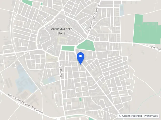 Mappa di Acquaviva delle Fonti, Bari