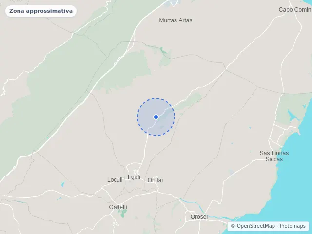 Mappa di Irgoli, Nuoro