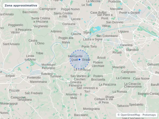 Mappa di Lastra a Signa, Firenze