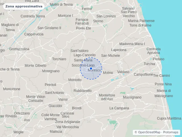 Mappa di Monterubbiano, Fermo