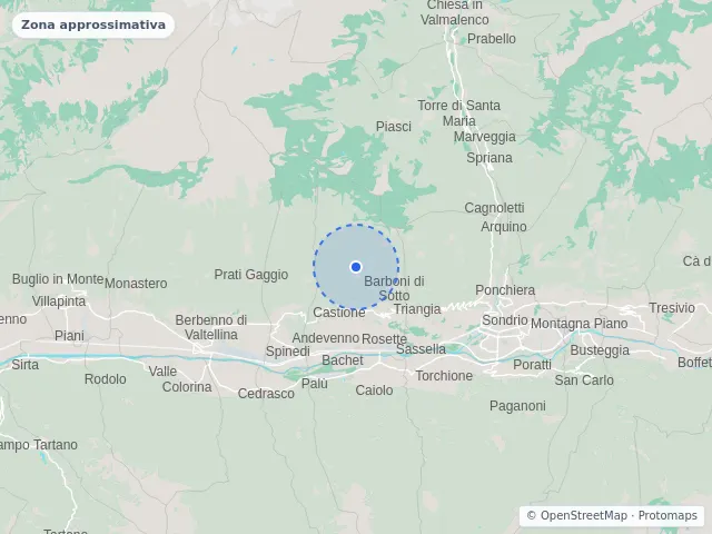 Mappa di Castione Andevenno, Sondrio