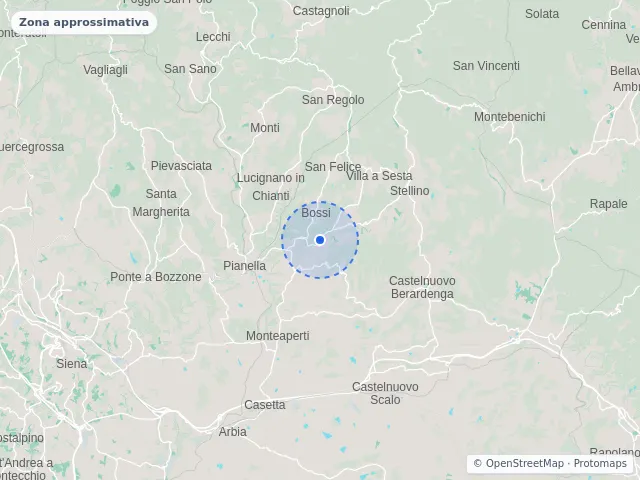 Mappa di Castelnuovo Berardenga, Siena