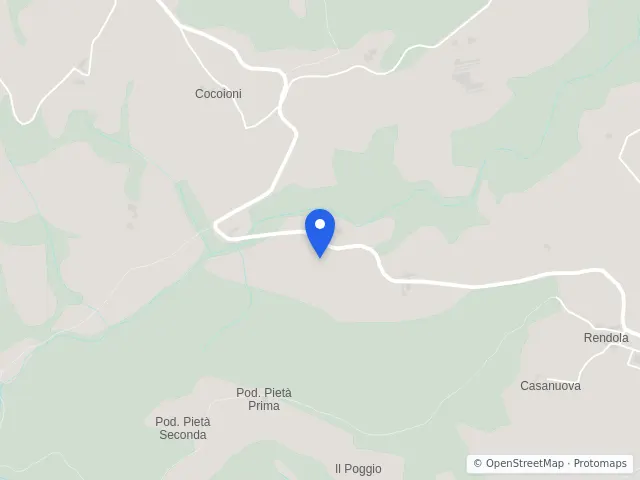Mappa di Montevarchi, Arezzo