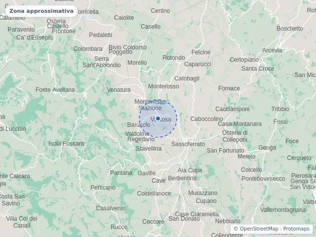 Mappa di Sassoferrato, Ancona
