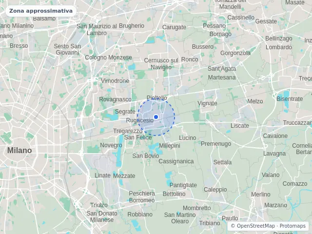 Mappa di Pioltello, Milano