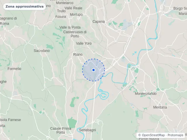 Mappa di Riano, Roma