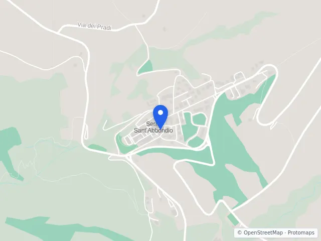 Mappa di Serra Sant'Abbondio, Pesaro e Urbino