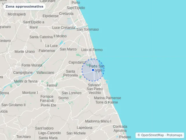 Mappa di Porto San Giorgio, Fermo