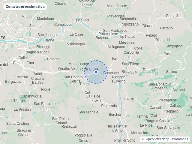 Mappa di Rignano sull'Arno, Firenze