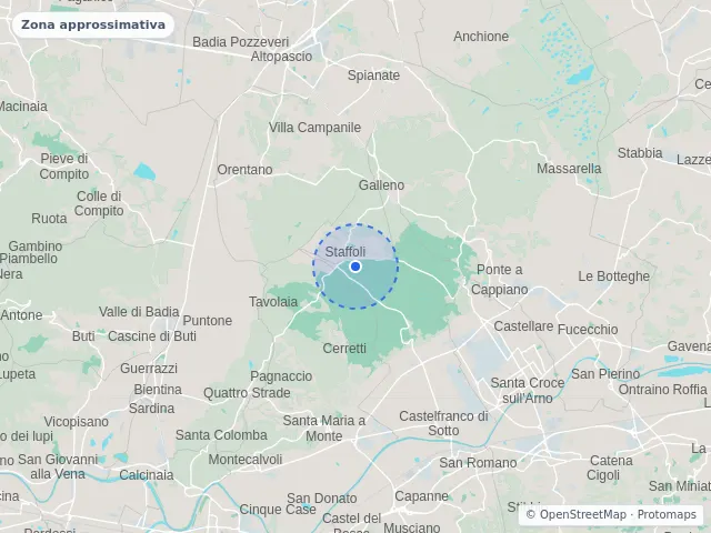 Mappa di Castelfranco di Sotto, Pisa