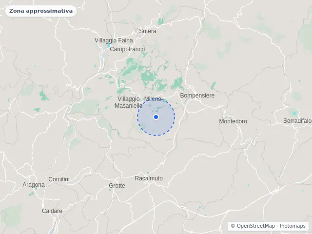 Mappa di Milena, Caltanissetta