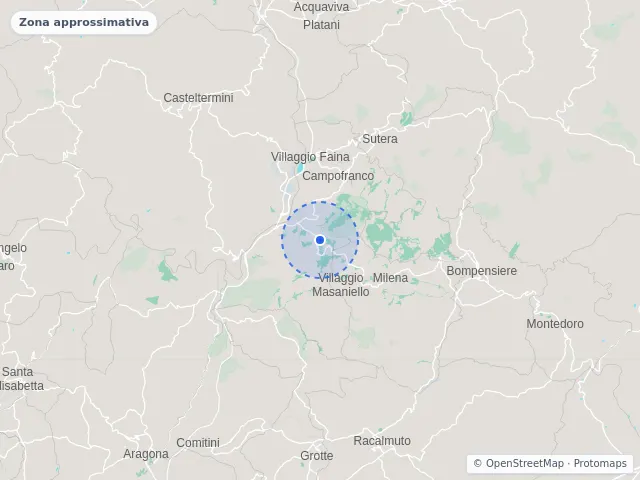 Mappa di Campofranco, Caltanissetta