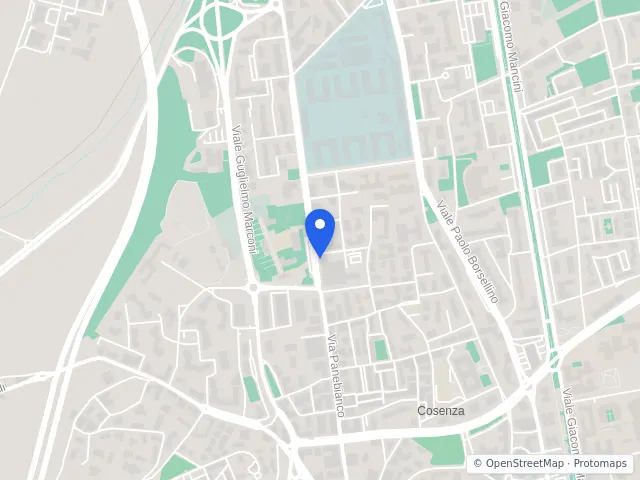 Mappa di Cosenza