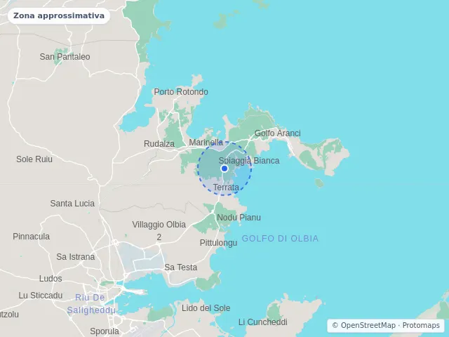 Mappa di Golfo Aranci, Sassari