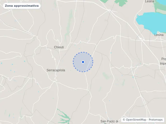 Mappa di Serracapriola, Foggia