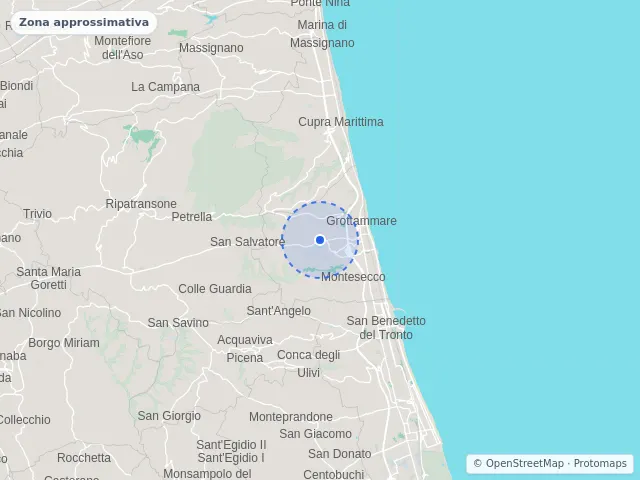 Mappa di Grottammare, Ascoli Piceno