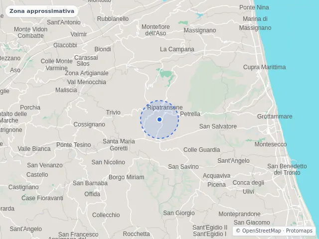 Mappa di Ripatransone, Ascoli Piceno