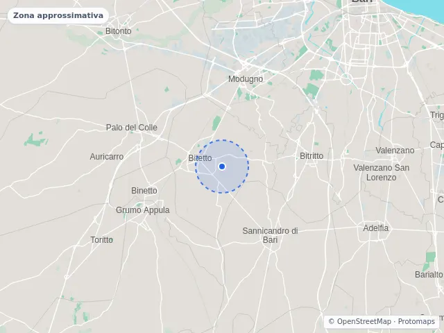 Mappa di Bitetto, Bari