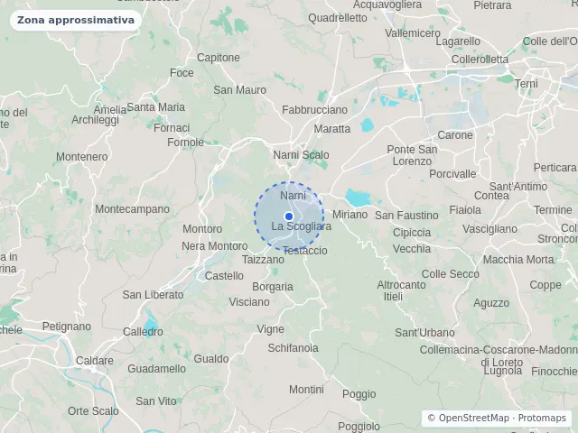 Mappa di Narni, Terni