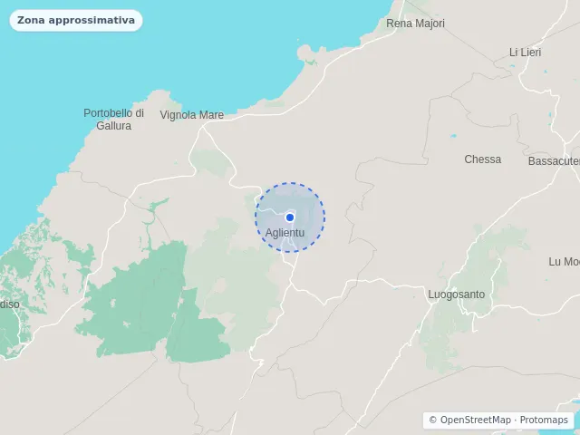 Mappa di Aglientu, Sassari