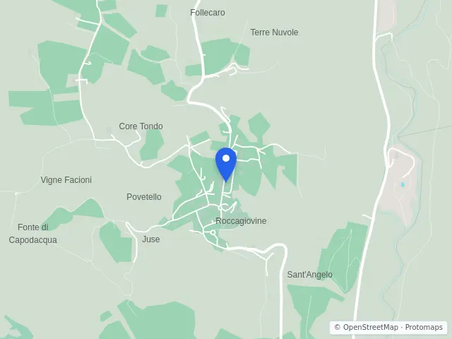Mappa di Roccagiovine, Roma