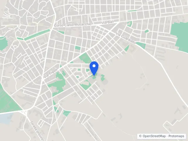 Mappa di Gravina in Puglia, Bari