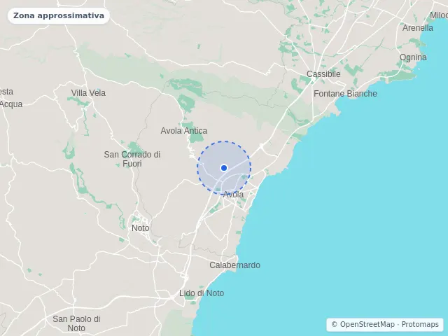 Mappa di Avola, Siracusa