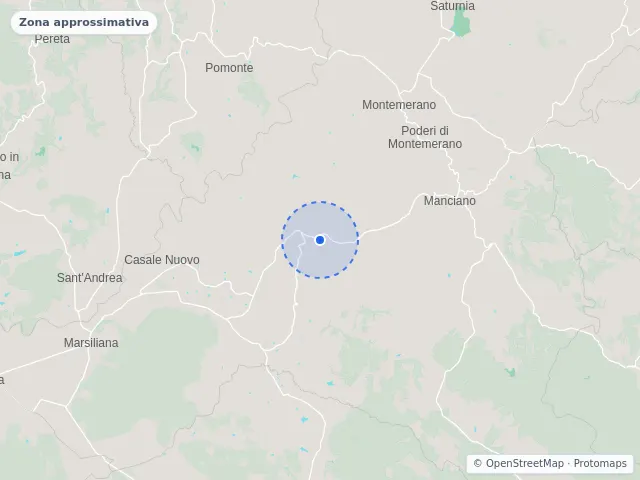 Mappa di Manciano, Grosseto