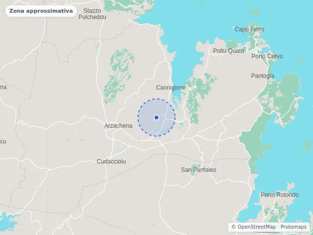 Mappa di Arzachena, Sassari