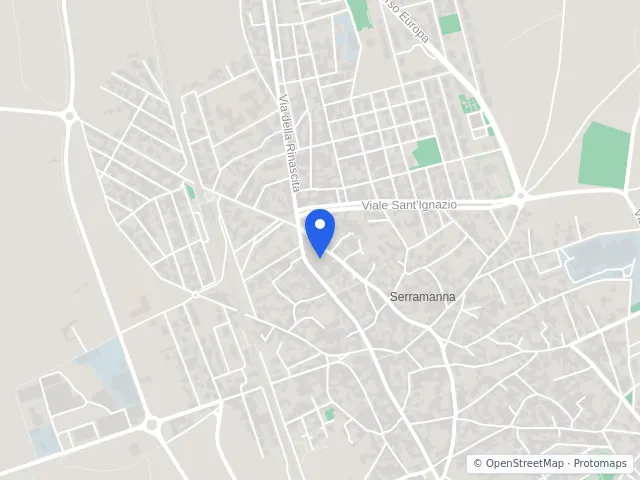 Mappa di Serramanna, Sud Sardegna