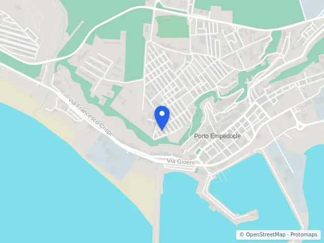 Mappa di Porto Empedocle, Agrigento