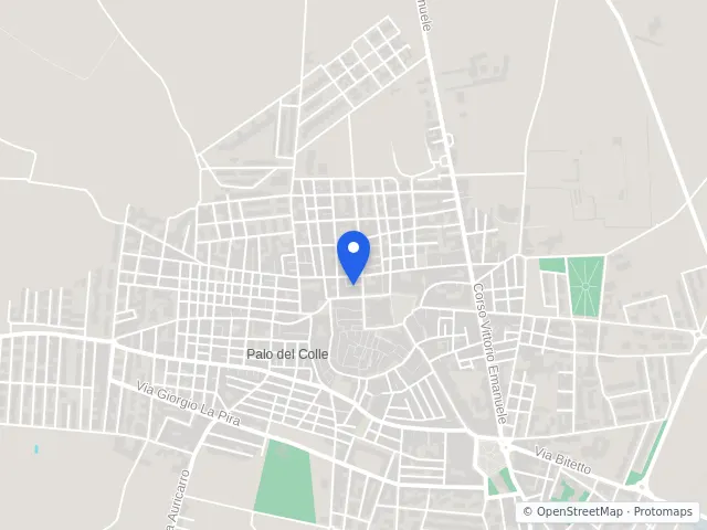 Mappa di Palo del Colle, Bari